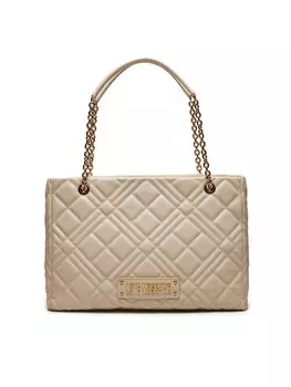 Классическая сумка LOVE MOSCHINO, экрю