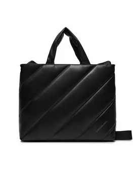 Классическая сумка Quilted Mini Slim Tote26 Calvin Klein, черный