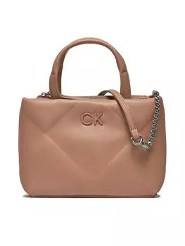 Классическая сумка Re-Lock Quilt Tote Mini Calvin Klein, розовый