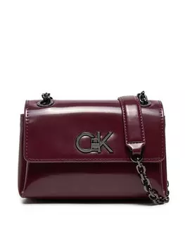 Классическая сумка Re-Lock Sm Shoulder Calvin Klein, фиолетовый
