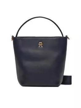 Классическая сумка Th Essential Sc Bucket Corp Tommy Hilfiger, темно-синий