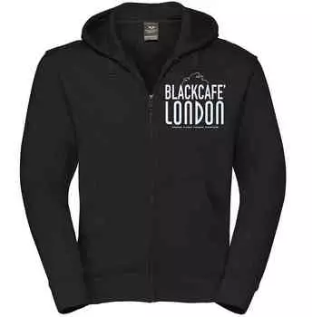 Классическая толстовка на молнии Black-Cafe London, черно-белый