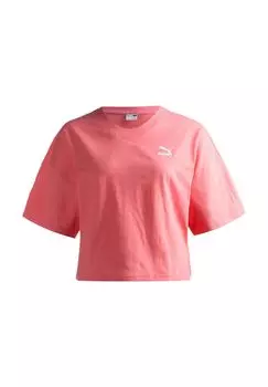 Классическая женская футболка оверсайз PUMA, розовый