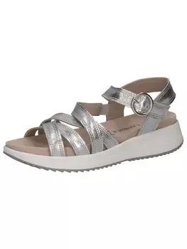 Классические босоножки Caprice, цвет silver metal.