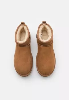Классические ботильоны Classic Ultra Mini UGG, коньяк