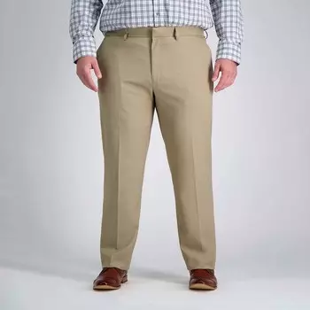 Классические брюки прямого кроя с плоской передней частью Big & Tall Haggar Premium Comfort, цвет Khaki