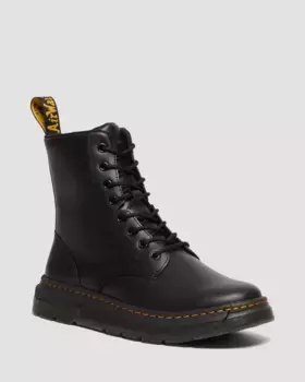 Классические кожаные повседневные ботинки Dr. Martens Crewson, черный