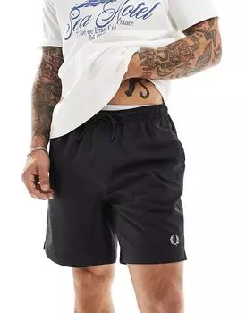 Классические плавки черного цвета Fred Perry