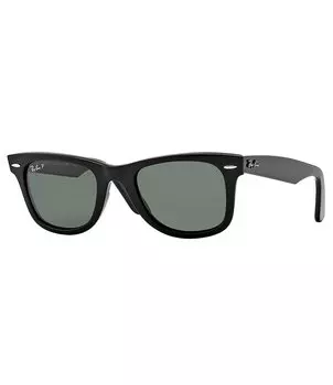 Классические поляризационные солнцезащитные очки Ray-Ban унисекс Wayfarer, черный