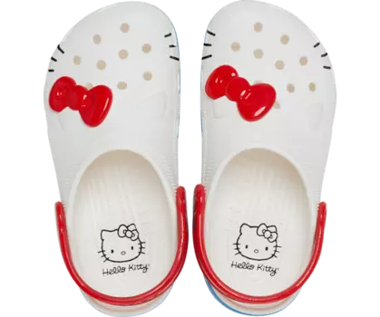 Классические сабо Hello Kitty Crocs для малышей, цвет White