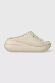 Классические шлепанцы Crush Slide Crocs, бежевый