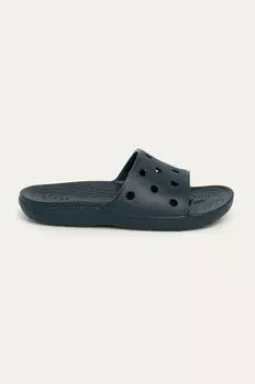 Классические шлепанцы Slide Crocs, темно-синий