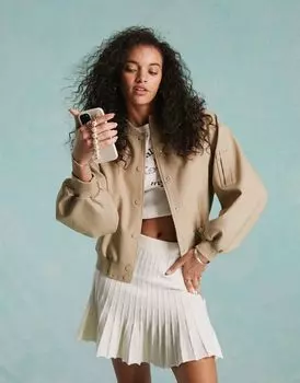Классический бомбер Miss Selfridge с камнем