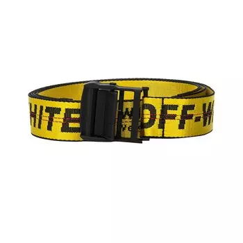 Классический индустриальный ремень Off-White Желтый/Черный