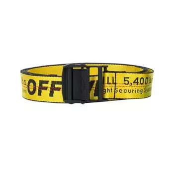 Классический индустриальный ремень Off-White Желтый/Черный