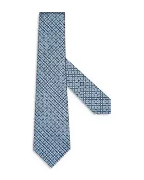 Классический шелковый галстук ZEGNA, синий