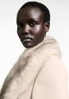 Классическое пальто DOLCE Mango, бежевый