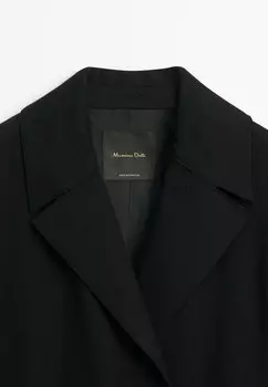 Классическое пальто Massimo Dutti, черный