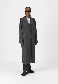 Классическое пальто NMCADDY LONG Noisy May, цвет Mottled Dark Grey