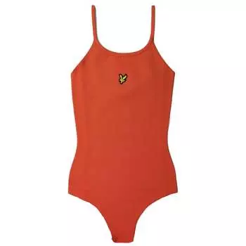 Классическое женское боди Lyle & Scott, оранжевый