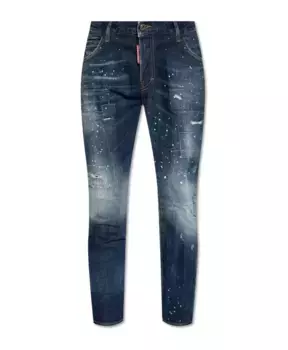 Классные девичьи джинсы Dsquared2, синий