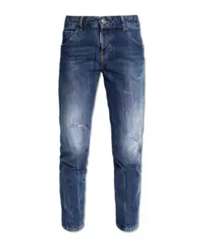 Классные девичьи джинсы Dsquared2, синий