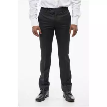 Классные шерстяные брюки с четырьмя карманами Corneliani, Gray