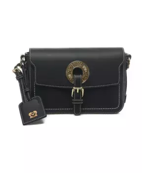 Клатч элегантного стиля Love Moschino, черный