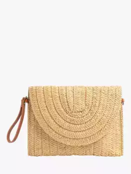 Клатч Bloom & Bay Bigbury Straw, цвет natural