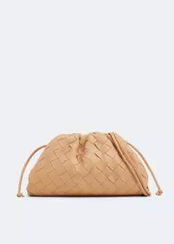 Клатч Bottega Veneta Mini Pouch, бежевый