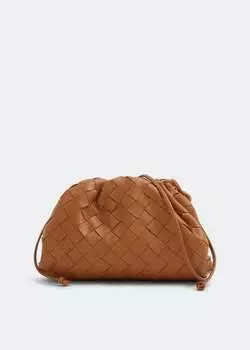 Клатч Bottega Veneta Mini Pouch, коричневый
