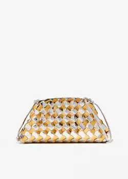 Клатч Bottega Veneta Mini Pouch, металлик