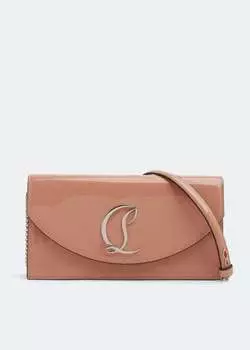 Клатч CHRISTIAN LOUBOUTIN Loubi54 clutch, бежевый