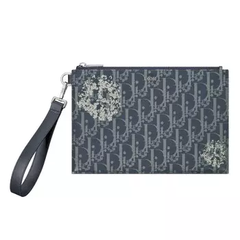 Клатч Dior x Denim Tears A5, синий