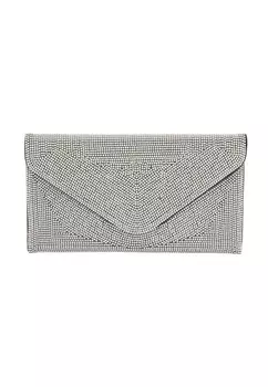Клатч faina, цвет Silver grey