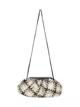Клатч faina, цвет white black yellow
