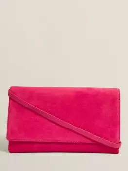 Клатч Hobbs Renata Suede, цвет zinnia/pink