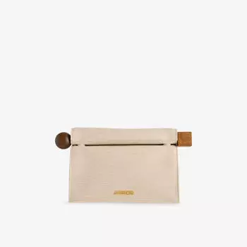 Клатч Jacquemus Rond Carre, серый