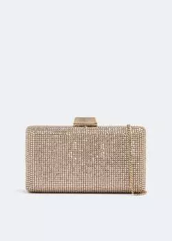Клатч JIMMY CHOO Clemmie clutch, бежевый