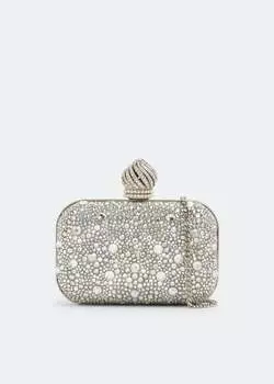 Клатч Jimmy Choo Micro Cloud, серебряный