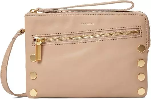 Клатч Nash Small Crossbody Hammitt, цвет Mushroom Beige/Brushed Gold