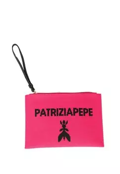 Клатч Patrizia Pepe, неоново-розовый