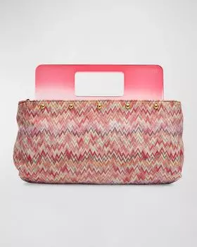 Клатч Plexi Chevron Pouch Missoni, цвет Pink