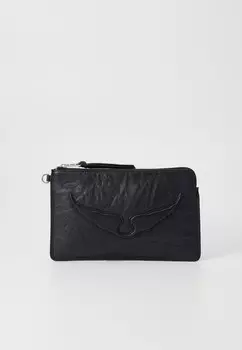 Клатч POUCH WINGS Zadig & Voltaire, черный