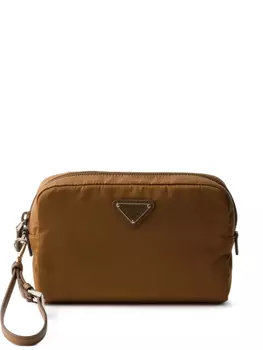 Клатч Re-Nylon на молнии Prada, коричневый