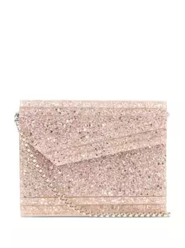 Клатч с блестками JIMMY CHOO, розовый