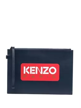 Клатч с логотипом Kenzo, синий