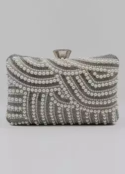 Клатч с жемчужным декором KOKO COUTURE, белый