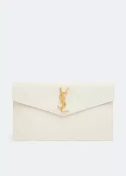 Клатч SAINT LAURENT Uptown pouch, белый