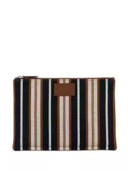 Клатч в полоску FENDI, синий